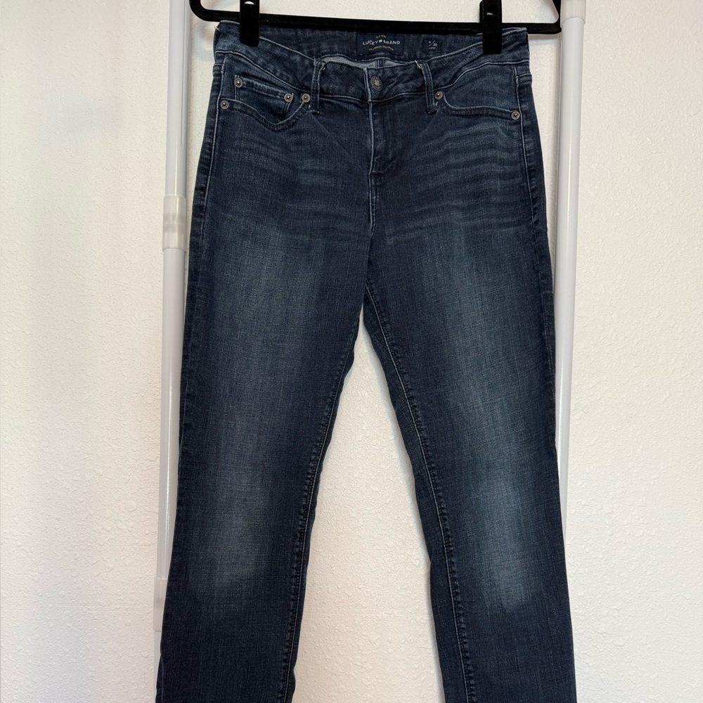 Lucky Brand Blue Straight Leg Jeans Versatile Style Size 8/29 long